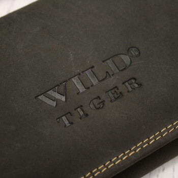 Dámská kožená peněženka tmavě hnědá - Wild Tiger Kesia