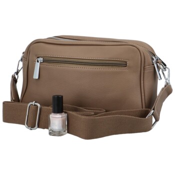 Dámská crossbody kabelka světle hnědá - Paolo bags Tselmega