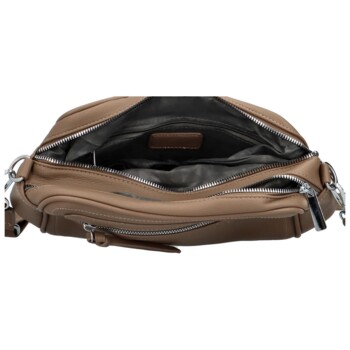 Dámská crossbody kabelka světle hnědá - Paolo bags Tselmega