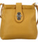Dámská kožená crossbody kabelka žlutá - ItalY Laira