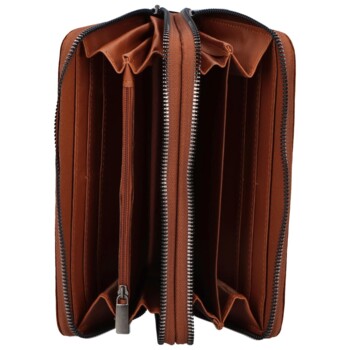 Dámská peněženka světle hnědá - Paolo bags Deris