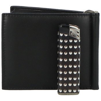 Malá pánská kožená peněženka černá - Tomas Poulis