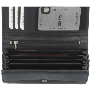 Dámská kožená peněženka černá - Tomas Kalasia
