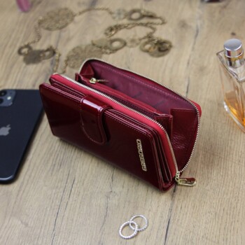 Dámská kožená peněženka červená - Gregorio Matilda