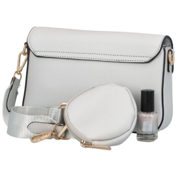 Dámská crossbody kabelka stříbrná - Coveri Azteca