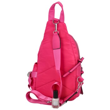 Dámský batoh fuchsiový - Paolo bags Varvaras