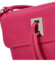 Dámská kožená crossbody kabelka fuchsiová - ItalY Porta