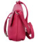 Dámská kožená crossbody kabelka fuchsiová - ItalY Porta