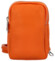 Dámské kožené crossbody pouzdro oranžové - Delami Valli