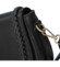 Dámská kožená crossbody kabelky černá - Delami Pettura