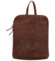 Dámský kožený batoh hnědý - Greenwood Sanply