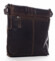 Pánská kožená crossbody taška tmavě hnědá - Greenwood Chester 