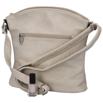 Dámská crossbody kabelka béžová - Romina Elkano