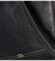Dámska kožená crossbody kabelka černá - Katana Sinula