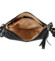 Dámska kožená crossbody kabelka černá - Katana Sinula