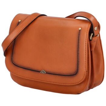 Dámská kožená crossbody kabelka světle hnědá - Katana Versa B