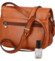 Dámská kožená crossbody kabelka světle hnědá - Katana Versa B