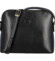 Dámská kožená crossbody kabelka černá - Katana Erno