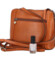Dámská kožená crossbody kabelka světle hnědá - Katana Elenka