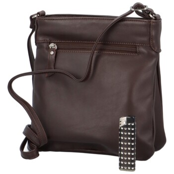 Pánská crossbody kabelka tmavě hnědá - Katana Willie