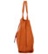 Dámská kožená kabelka oranžová - ItalY Methy