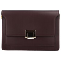 Dámská kožená crossbody bordo - Delami Lilly