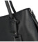 Dámská kožená kabelka přes rameno černá - Delami Surevy