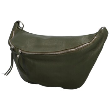 Dámská kožená ledvinka zelená - Delami Velya 