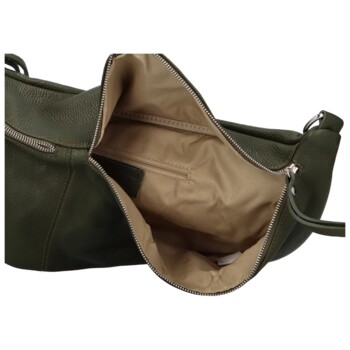 Dámská kožená ledvinka zelená - Delami Velya 