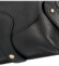 Dámská kožená crossbody černá - Delami Carolyn