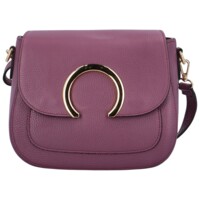 Dámská kožená crossbody kabelka fialová - ItalY Pretty