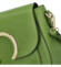 Dámská kožená crossbody kabelka zelená - ItalY Pretty