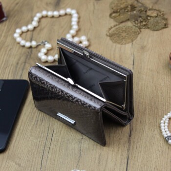 Dámská kožená peněženka šedá - Gregorio Ilarrina