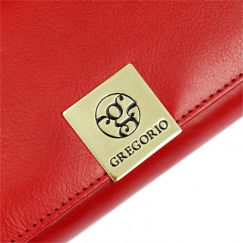 Dámská kožená peněženka červená - Gregorio Sofasa