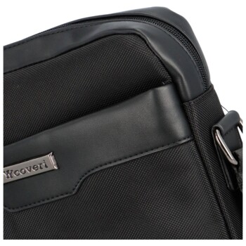 Pánská crossbody taška černá - Coveri Bruttos