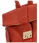 Dámský kožený batoh cihlově červený - ItalY Ahmedus