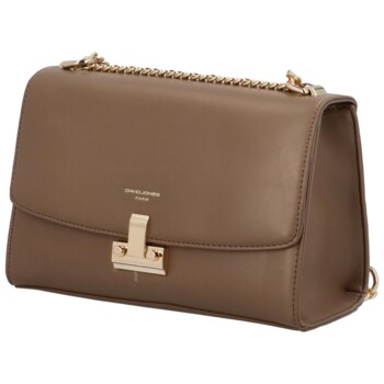 Dámská crossbody kabelka taupe - David Jones Paige