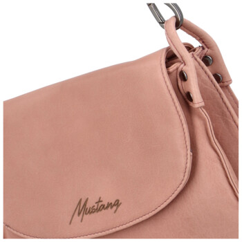Dámská kožená kabelka růžová - Mustang Siobhan