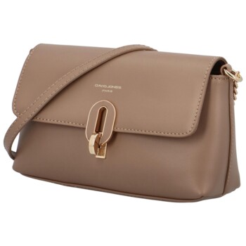 Dámská crossbody kabelka světlá taupe - David Jones Carisa