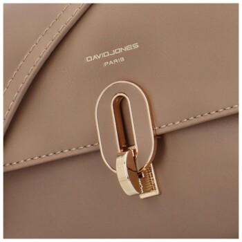 Dámská crossbody kabelka světlá taupe - David Jones Carisa