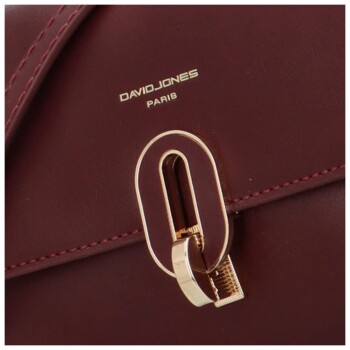 Dámská crossbody kabelka vínová - David Jones Carisa