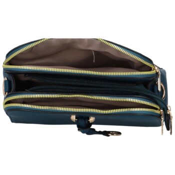 Dámská crossbody kabelka modrozelená - MaxFly Dakota 