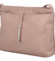 Dámská kožená crossbody kabelka růžová - Delami Eneta