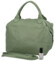 Dámská kožená kabelka do ruky zelená - Delami Lorelei