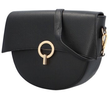 Dámská kožená crossbody černá - Delami Nora 