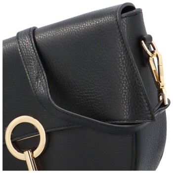 Dámská kožená crossbody černá - Delami Nora 