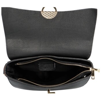 Dámská kožená crossbody černá - Delami Nora 