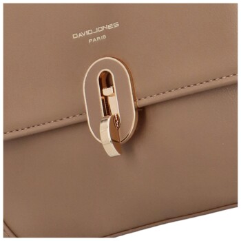 Dámská crossbody kabelka taupe - David Jones Felecia