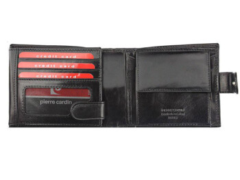 Pánská kožená peněženka černá - Pierre Cardin Santeron