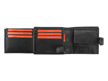 Pánská kožená peněženka černá - Pierre Cardin Eliott